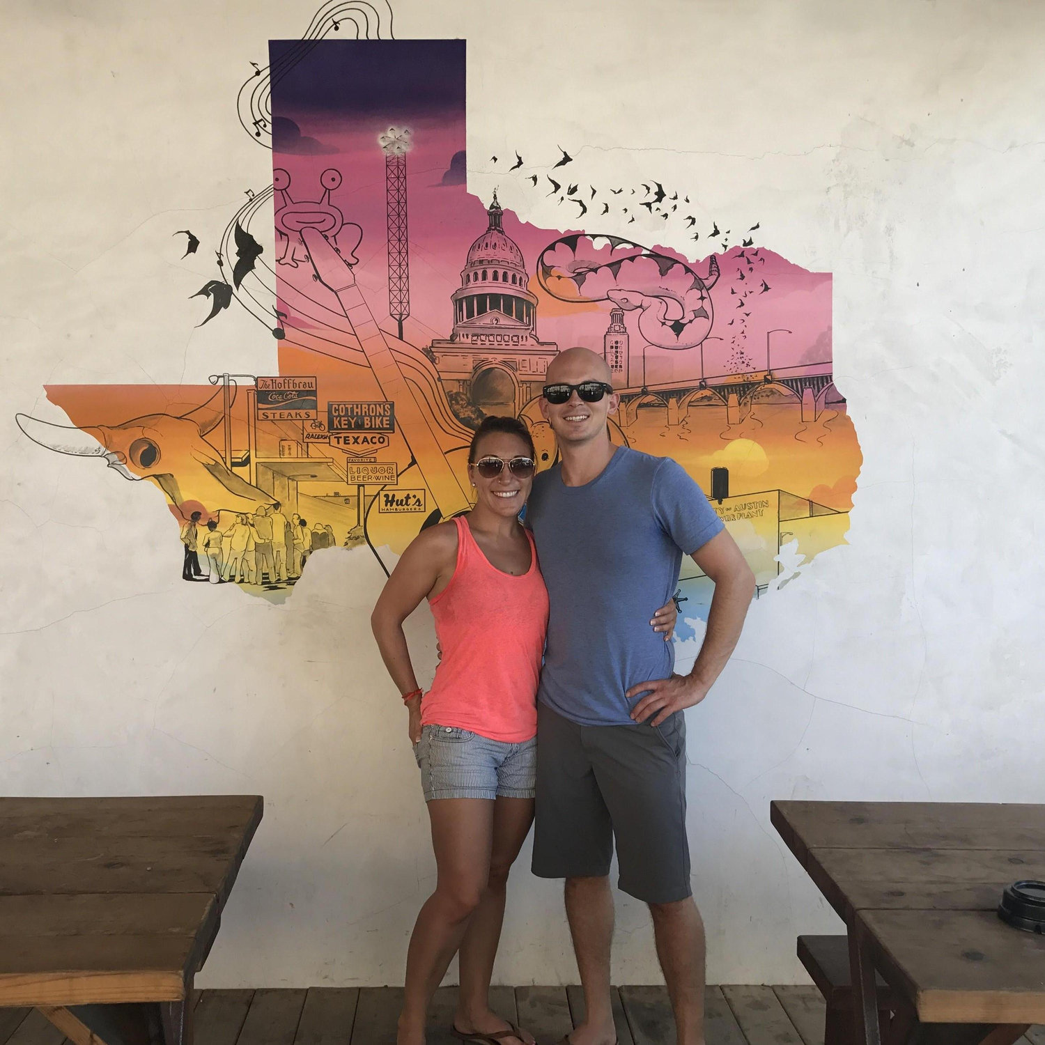 Josh & Michelle took us to Austin, Texas. We crave the heat and sunshine!