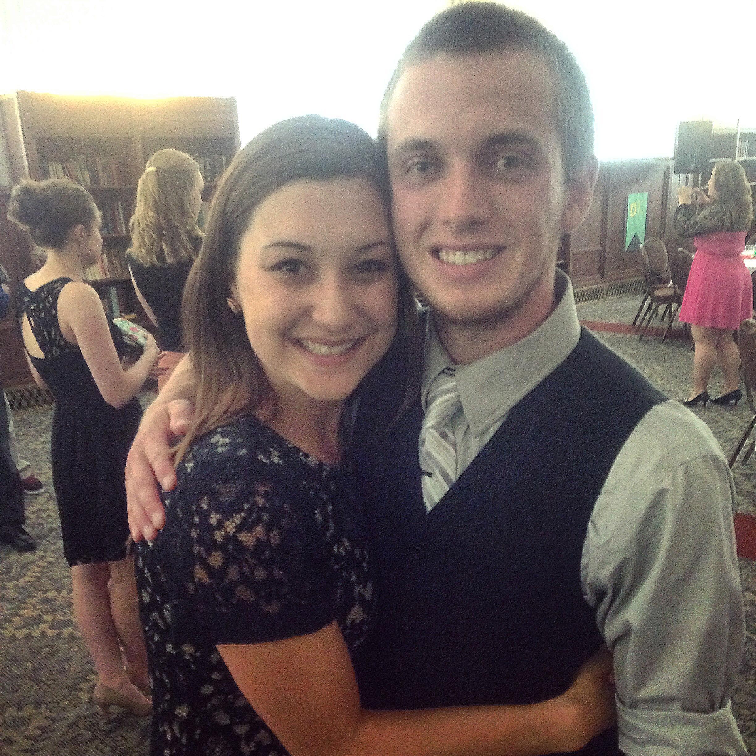 Still just friends at a Res Life banquet... [June 2014]
