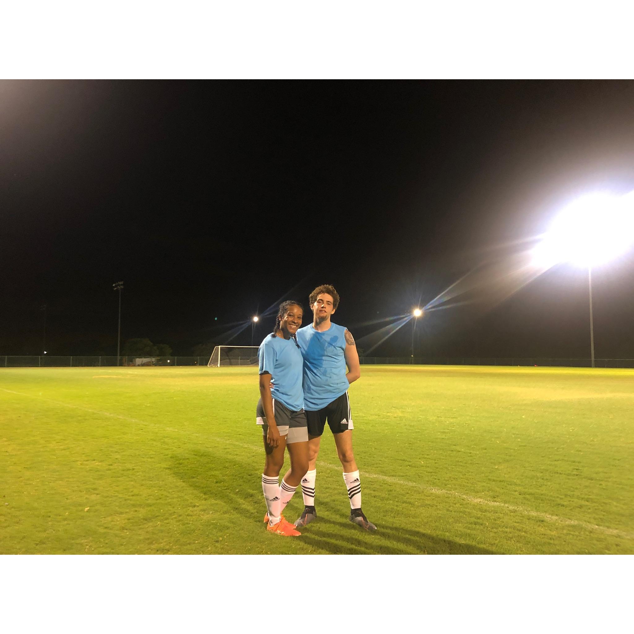 Coed football (soccer)