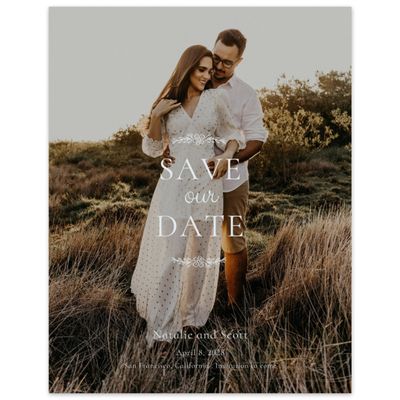 Ice, Grey Wedding Digital Save the Date - Harper Photo