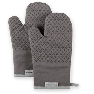Oven Mitt Set, 7"x12.5", Charcoal Grey