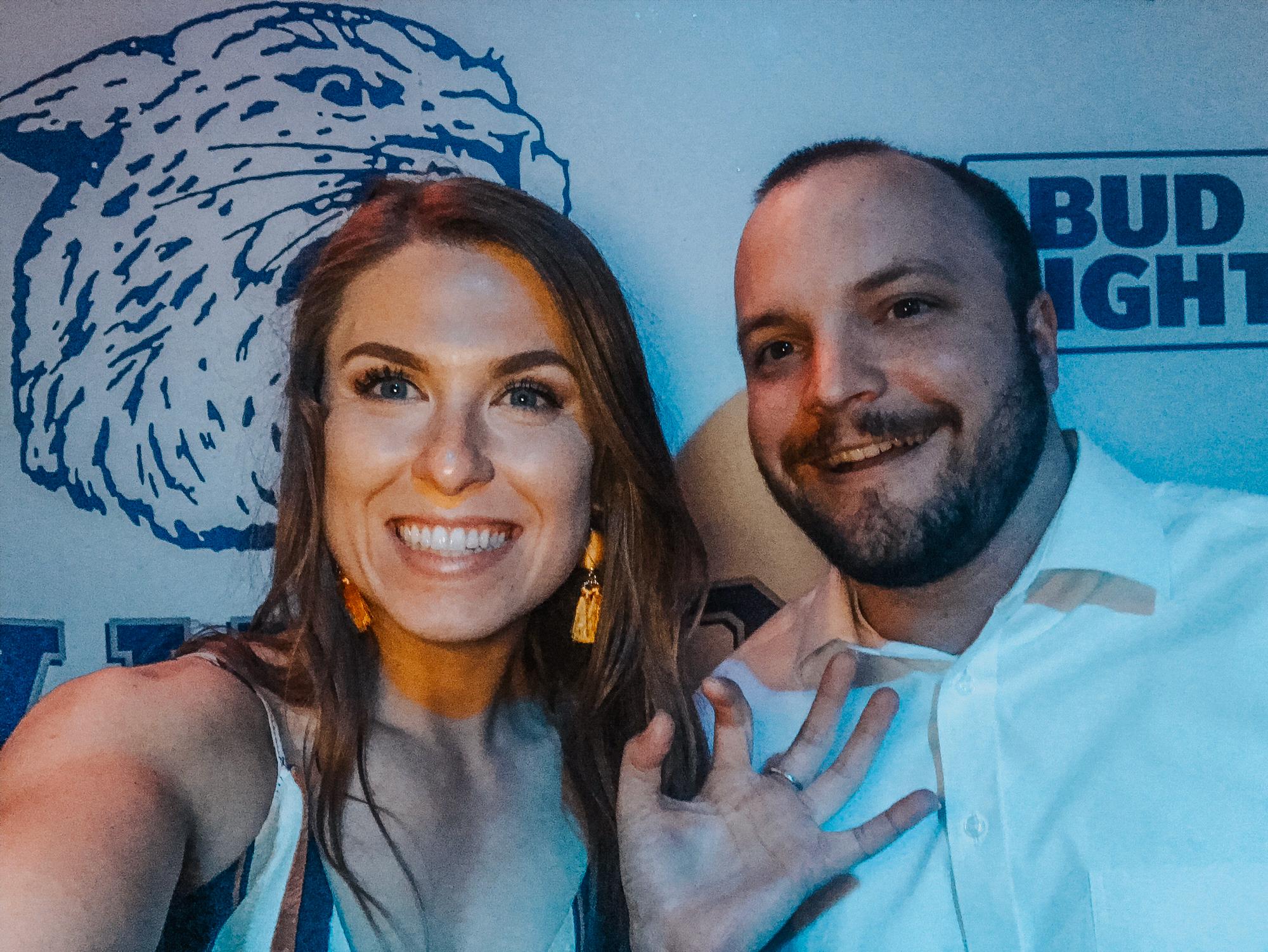 Celebrating a friend’s wedding in their college town 2019.