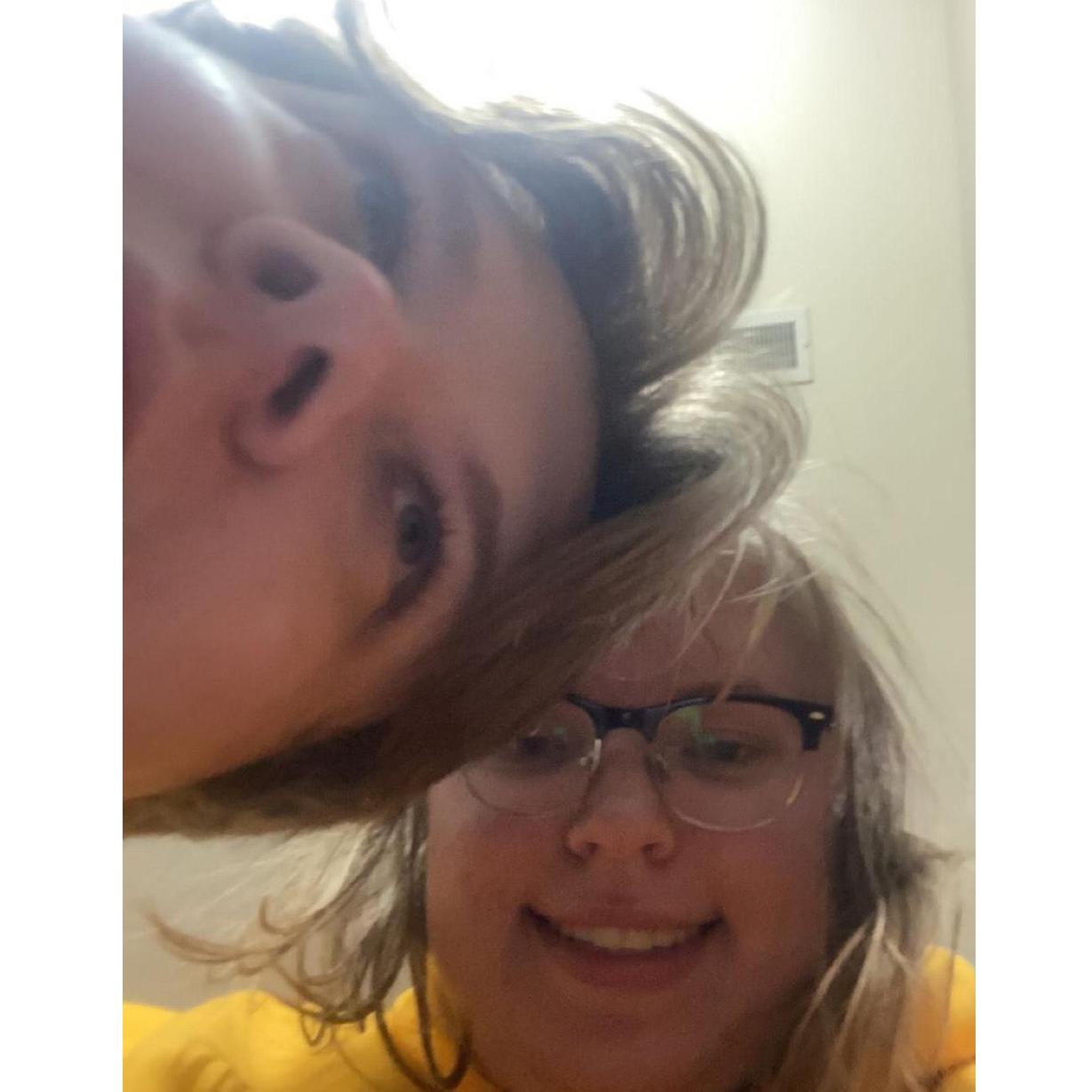 Our first picture together during the most chaotic first date.