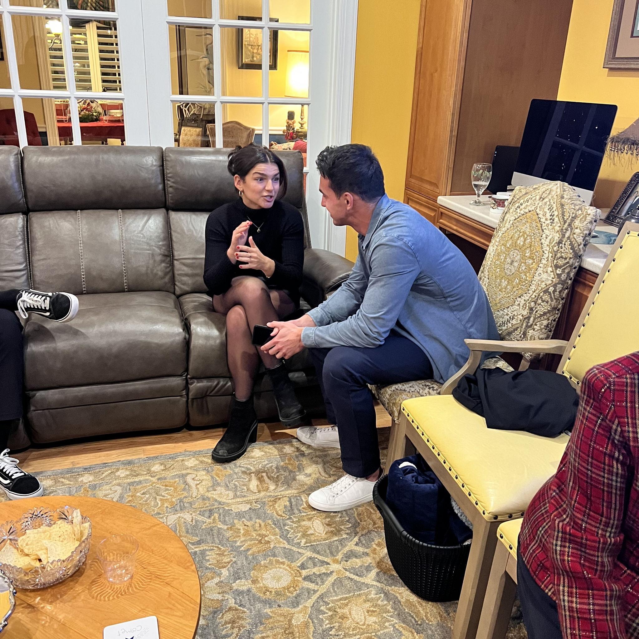 A scene from the legendary 2022 Decker Family Christmas party