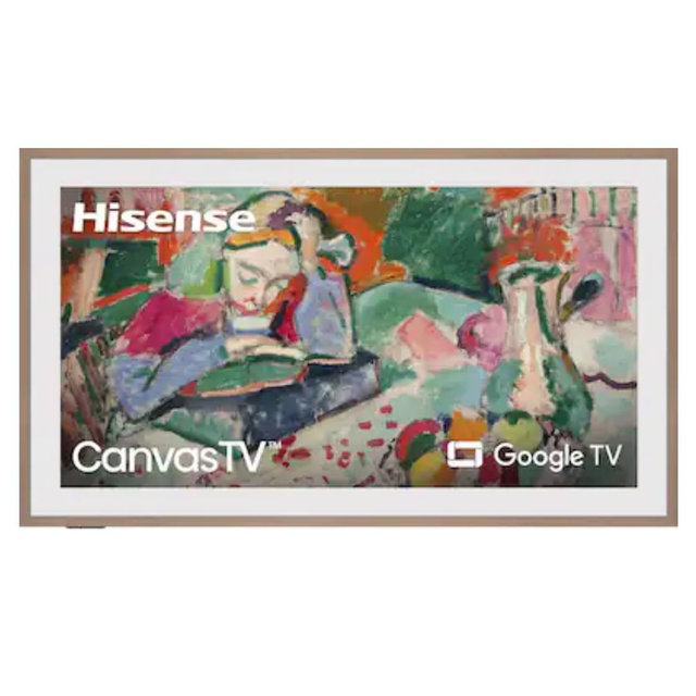 Hisense - 55" Class S7 Series CanvasTV 4K QLED TV with Hi-Matte Display and UltraSlim Wall Mount (2024)