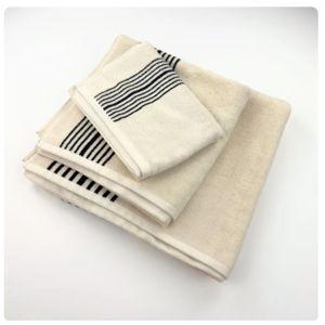 Melika Turkish Cotton Edge Striped Hand Towel