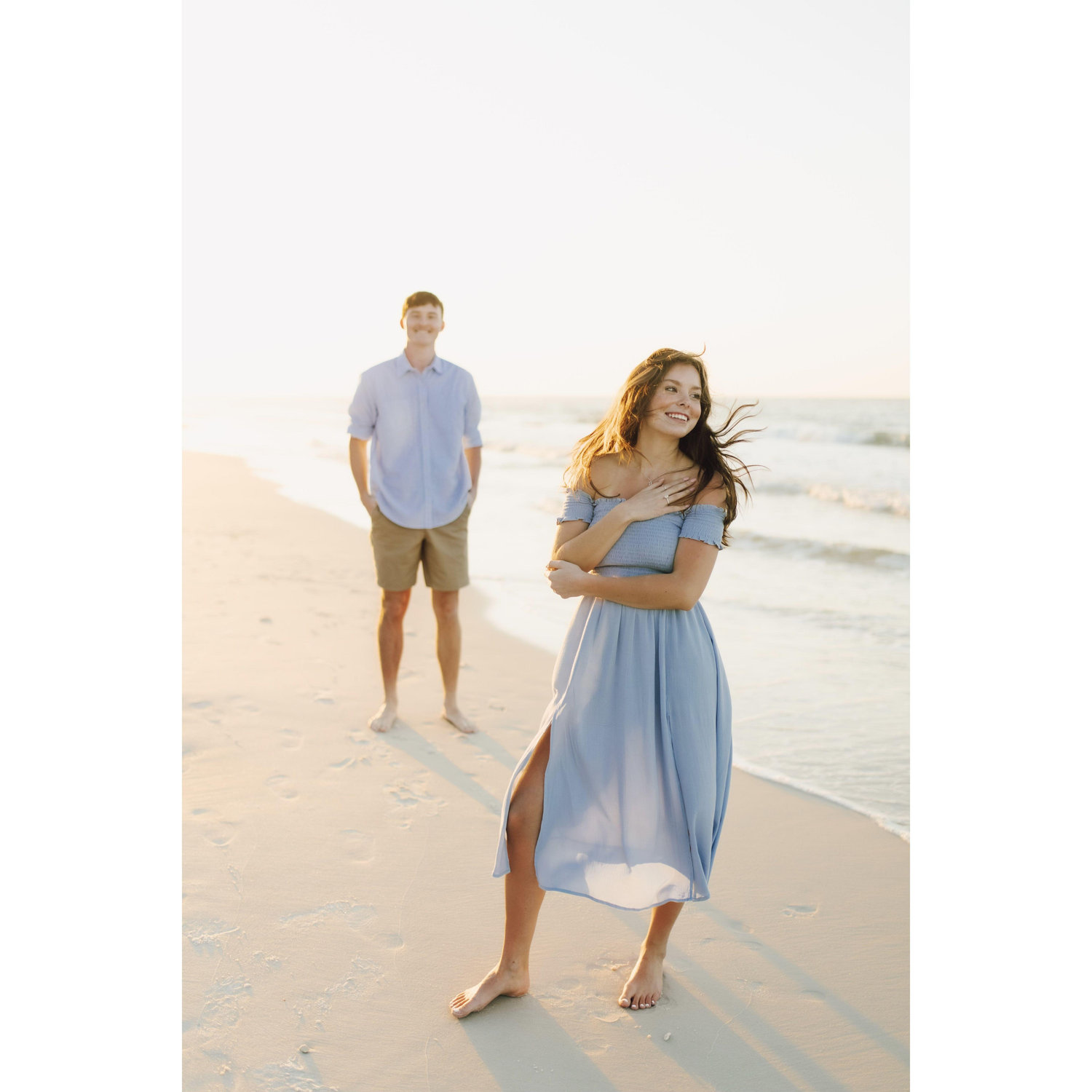 Ryan proposed on the beach in Gulf Shores during a photoshoot Jadyn had planned for them! This is one photo captured during the shoot!
