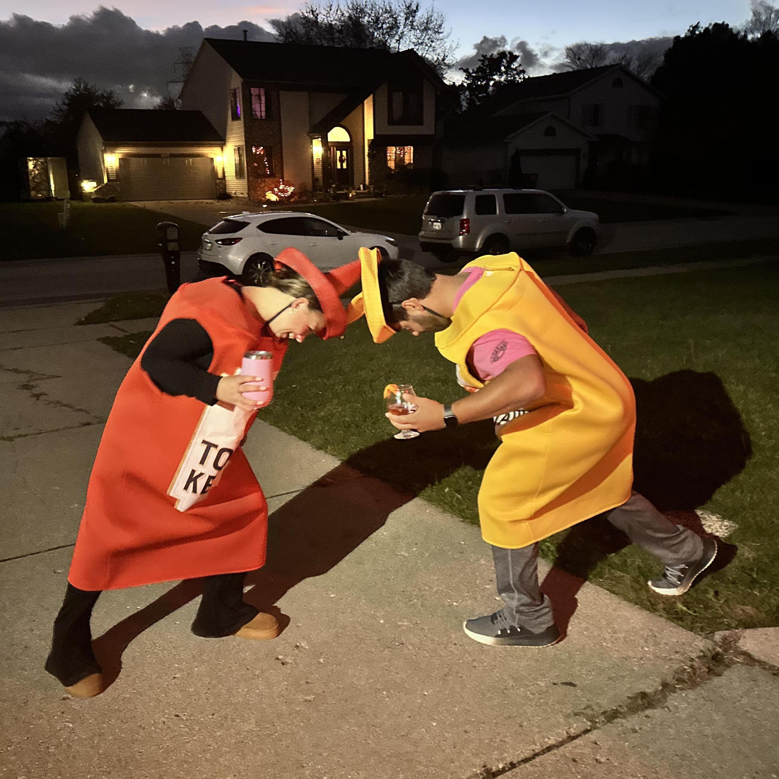 Our halloween costumes.