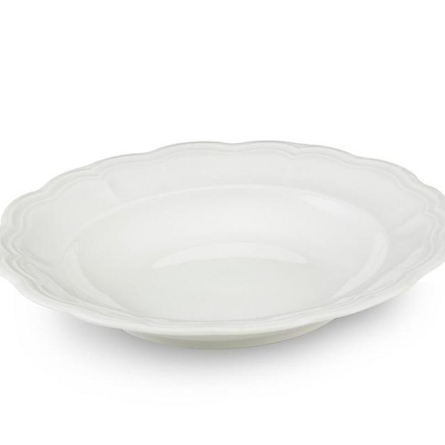 Pillivuyt Queen Anne Porcelain Soup Plate, Each