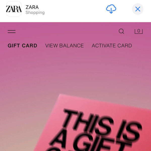 Zara Gift Card