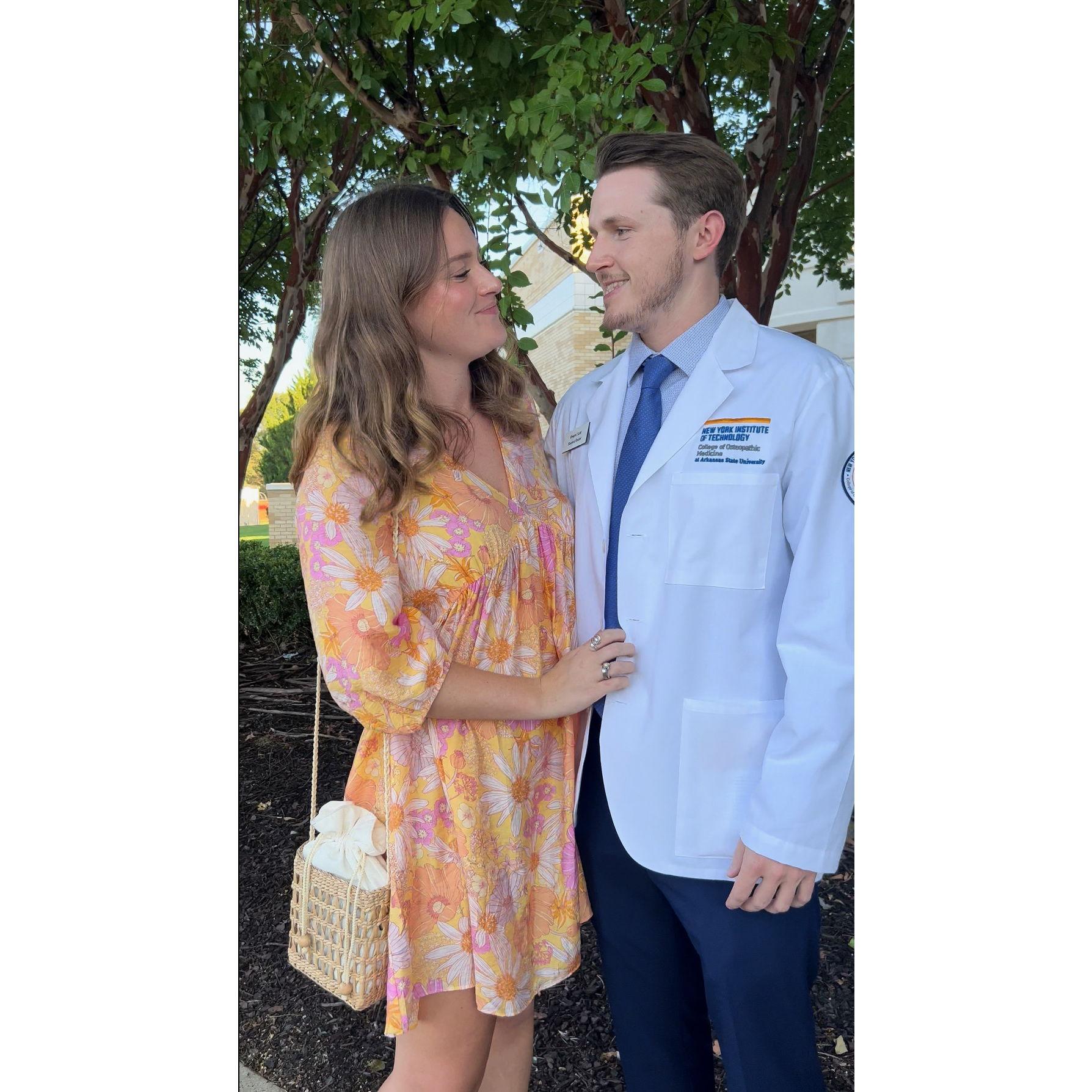 Dwight's white coat ceremony