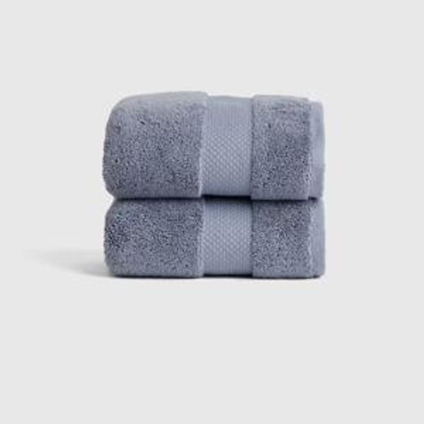 Turkish Ultra Luxe Plush Hand Towel (Set of 2) in Mineral