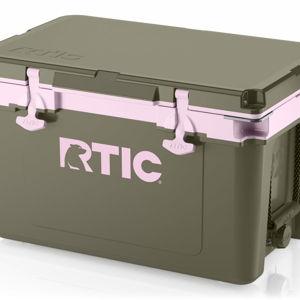 RTIC 32 QT Ultra-Light Cooler - Olive/Pale Pink
