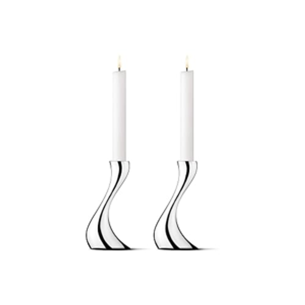 Georg Jensen Cobra Small Candle Holder Set of 2