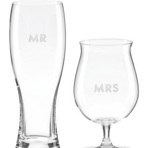 kate spade new yorkdarling point mr. & mrs. beer glasses - Set of 2