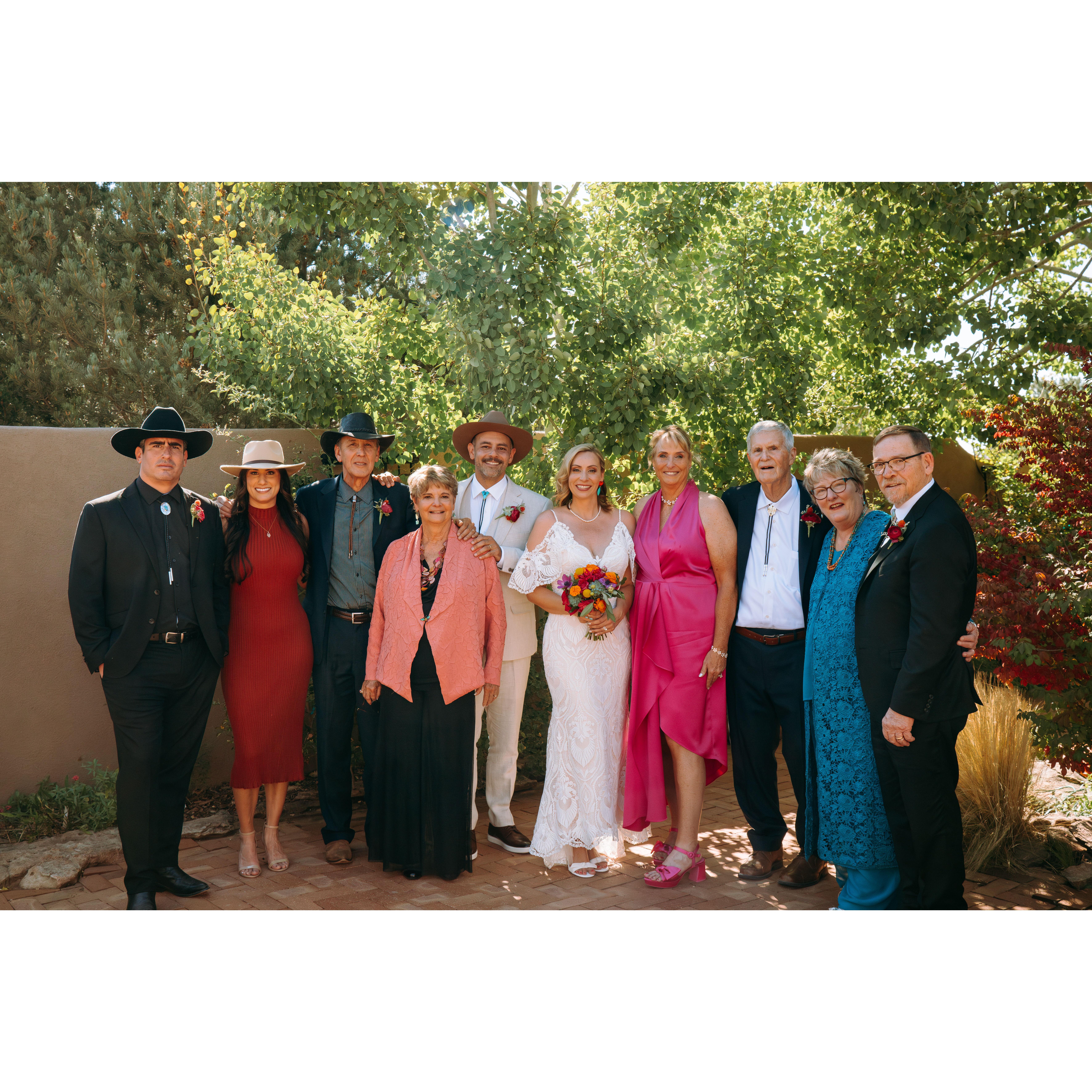 The newly forged family! Will, Marie, Ric, Carol, Shae, Jennifer, Debi, John, Marla and Jonathan