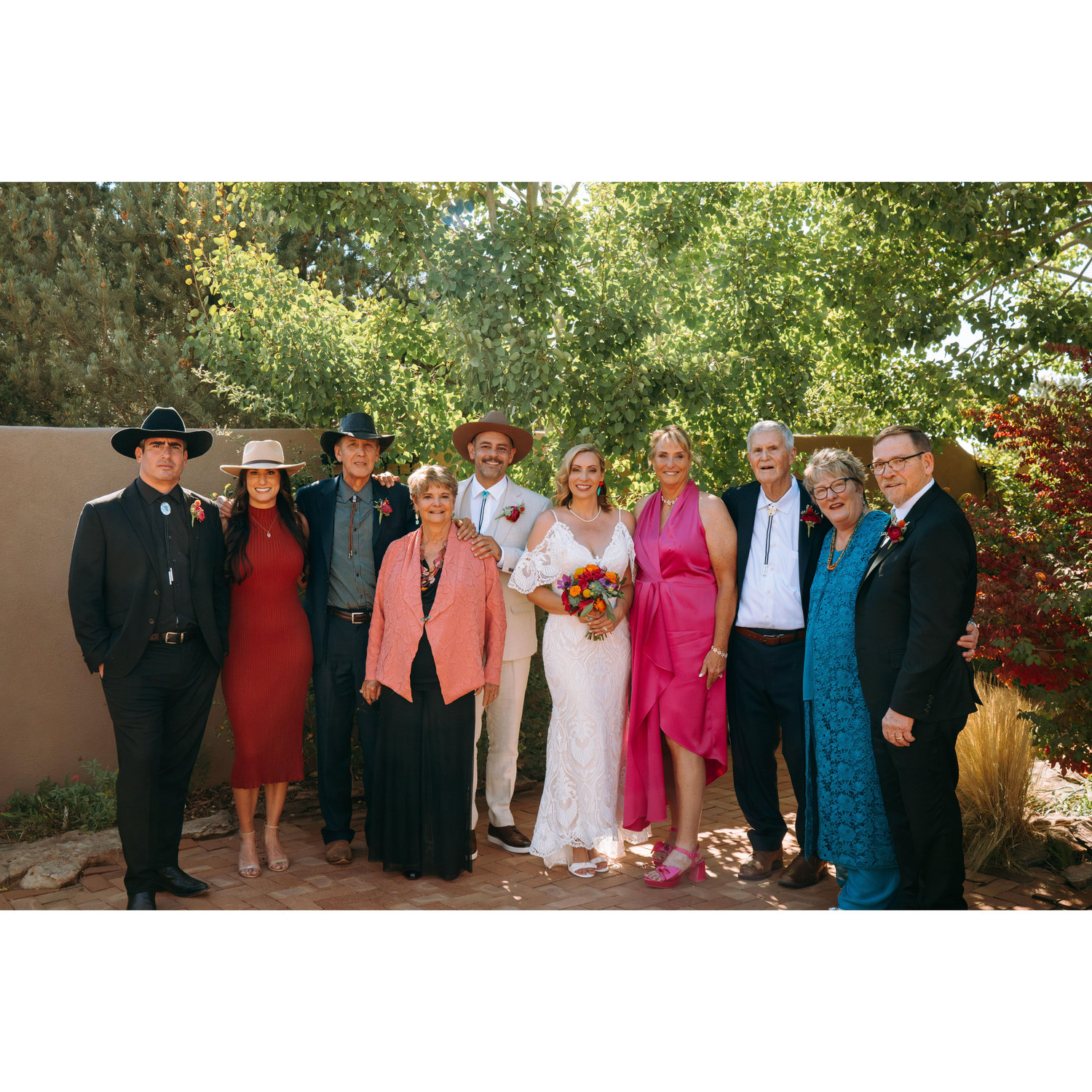 The newly forged family! Will, Marie, Ric, Carol, Shae, Jennifer, Debi, John, Marla and Jonathan