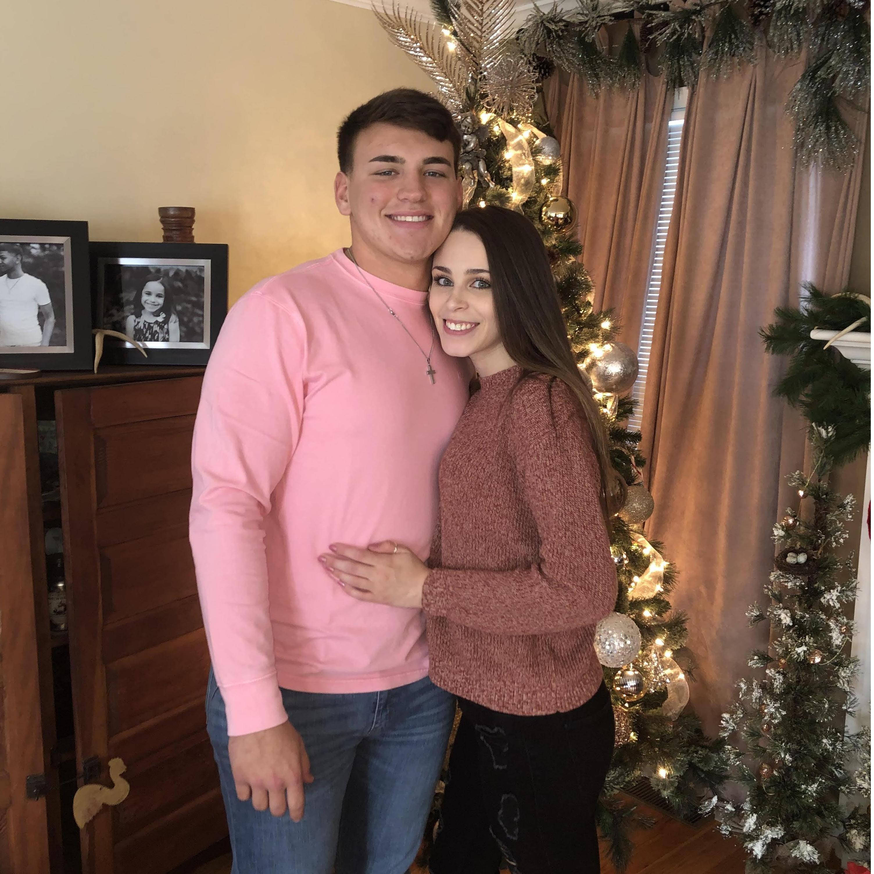 Just before Terry proposed, December 25th, 2019.