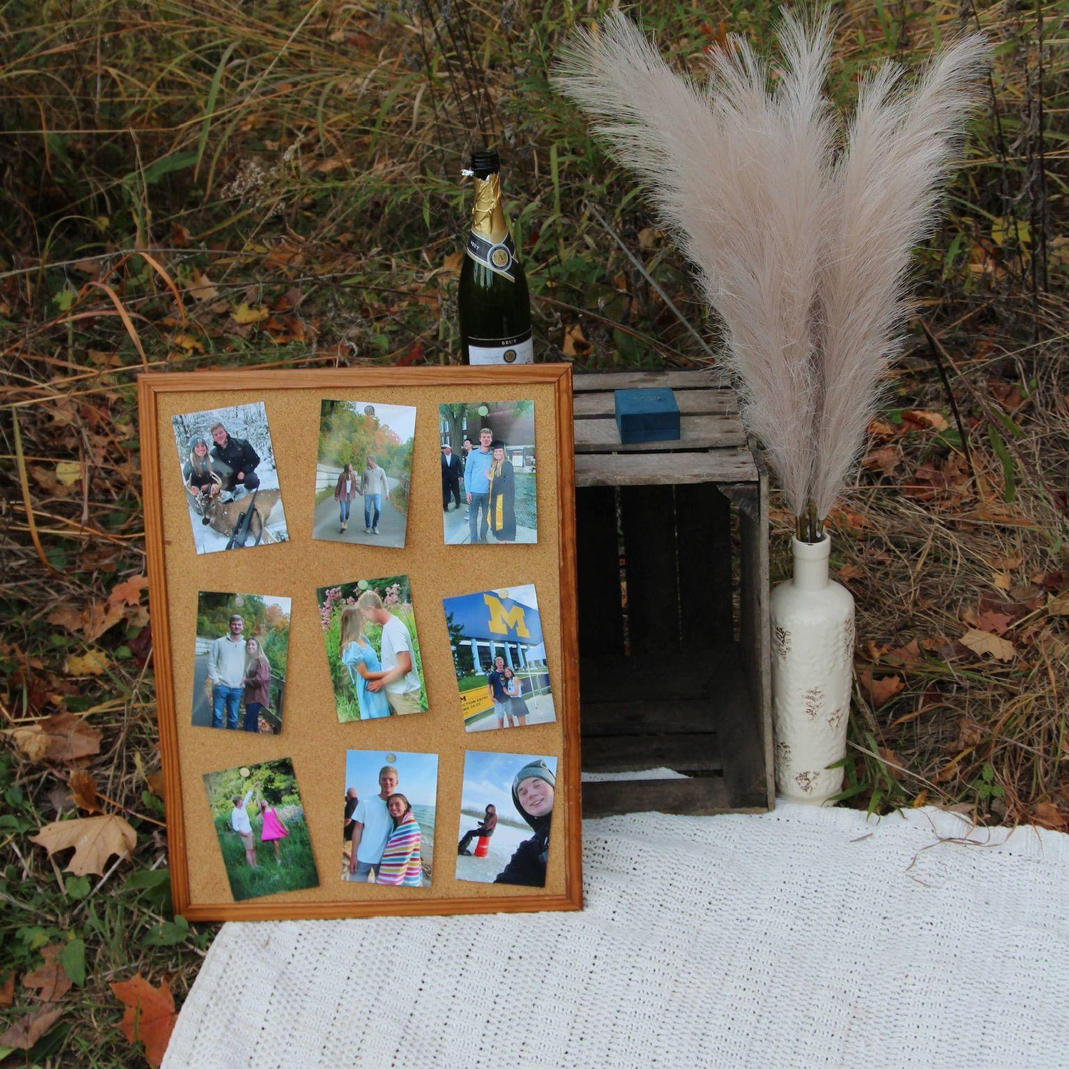 The cutest proposal set up!