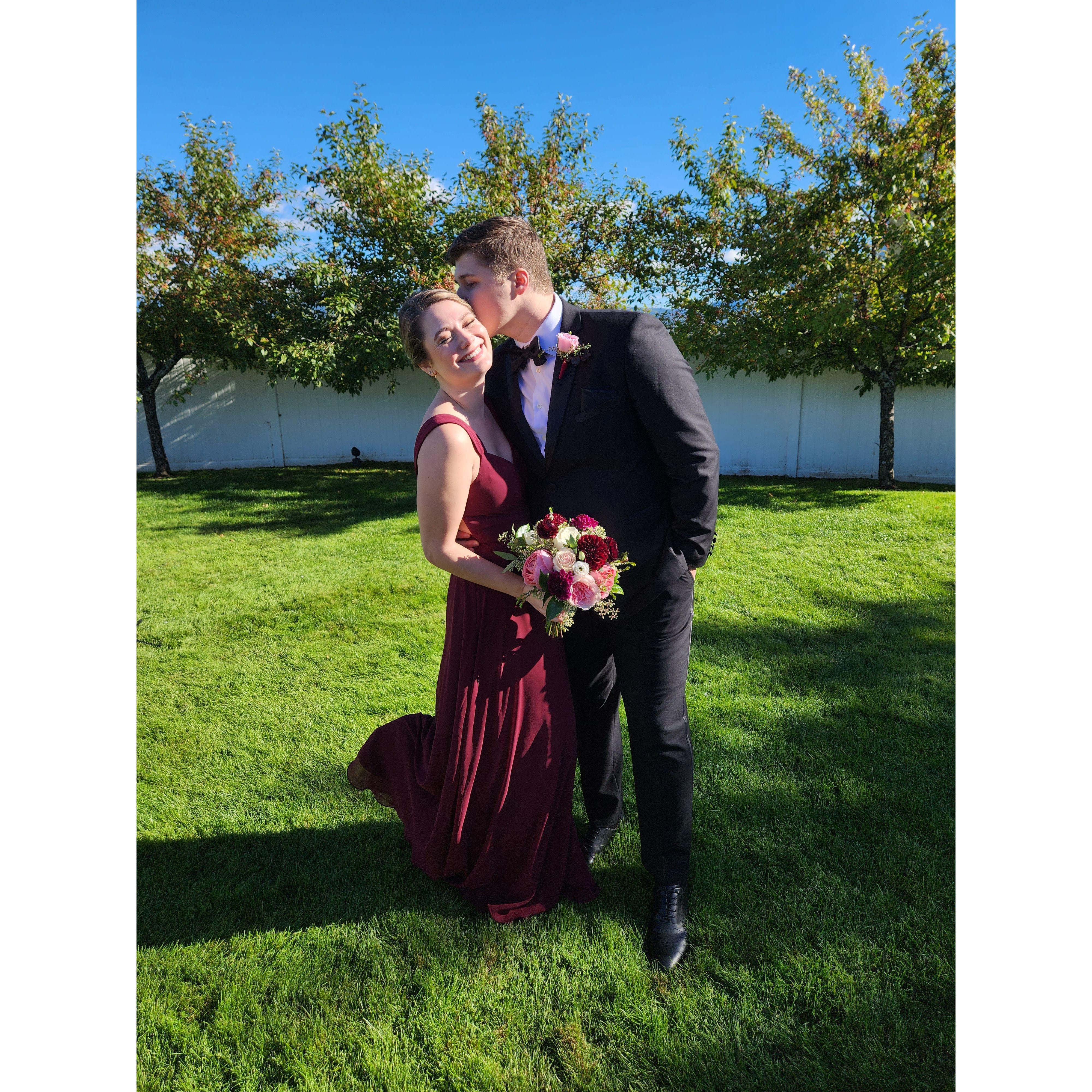At the Wedding of Bridesmaid & Sister/Katie & Groomsman/Brother Zach on September 24th, 2022!