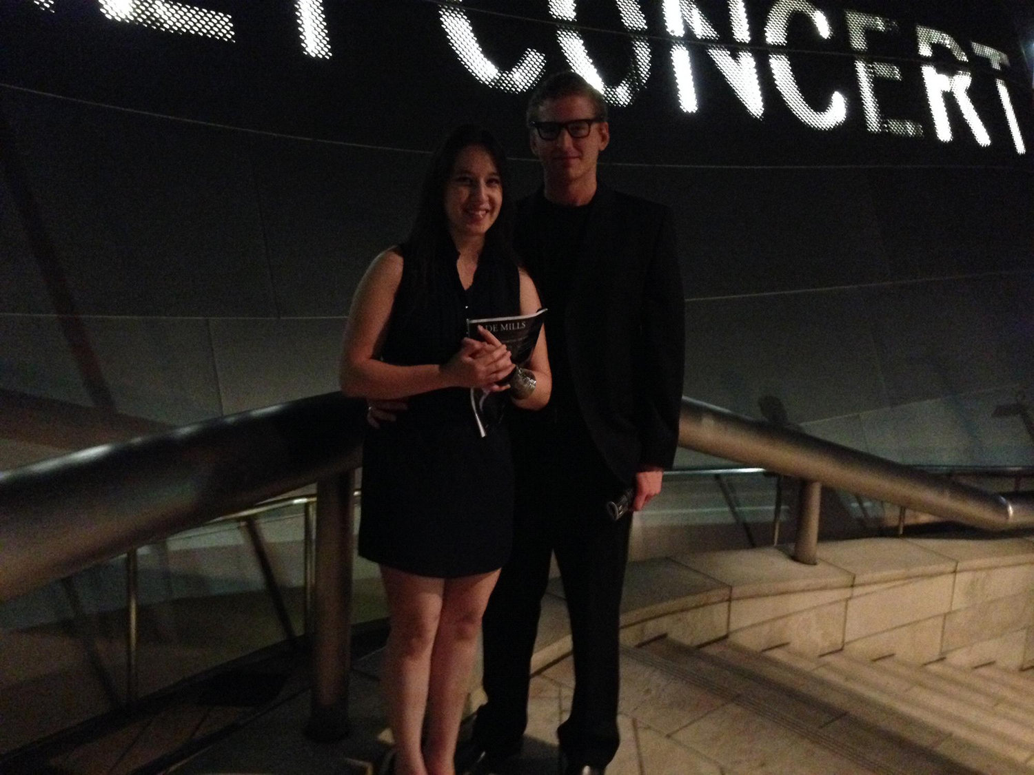 Our first LA symphony performance together. I asked a stranger to take our picture.