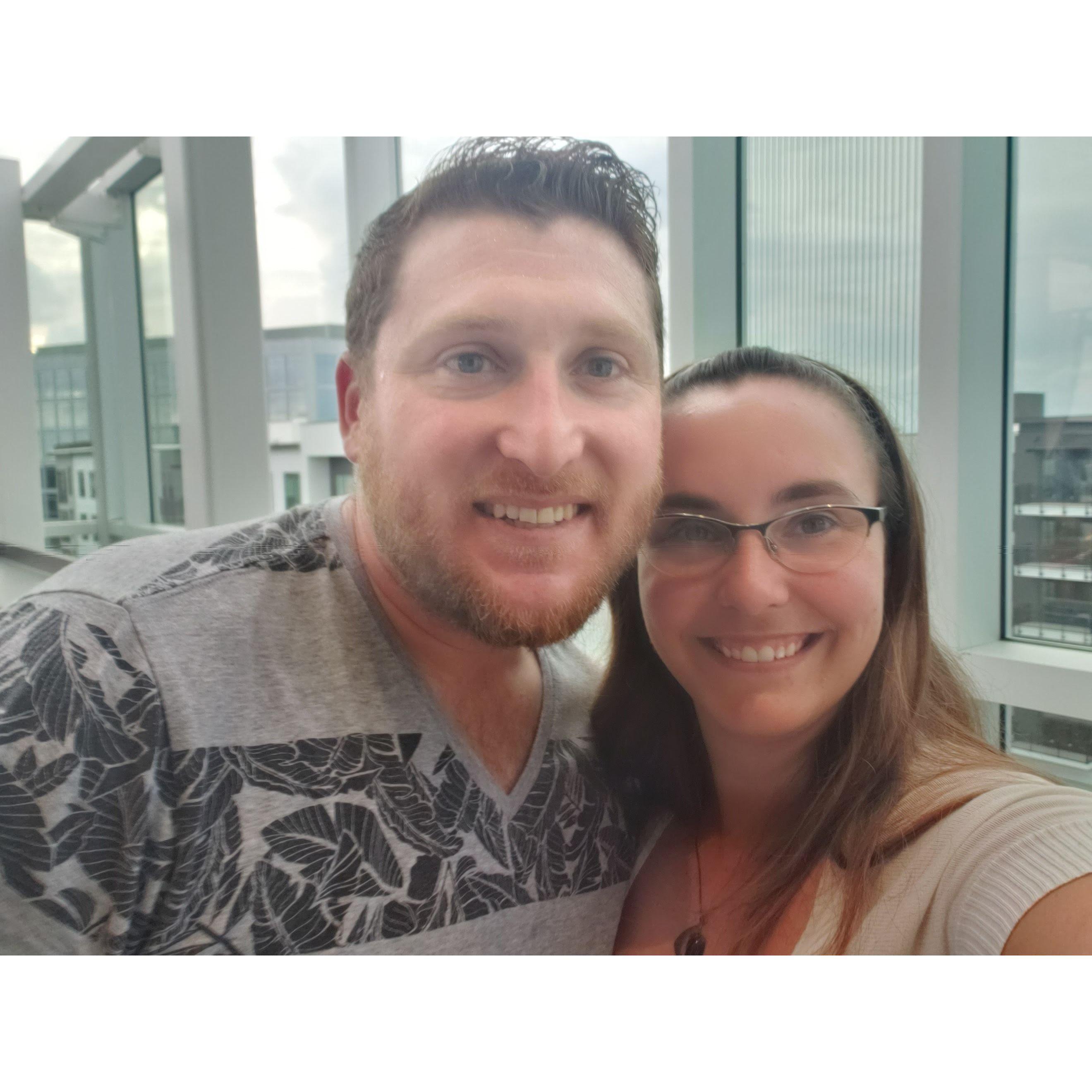 Our first photo as a couple! 07/28/2021