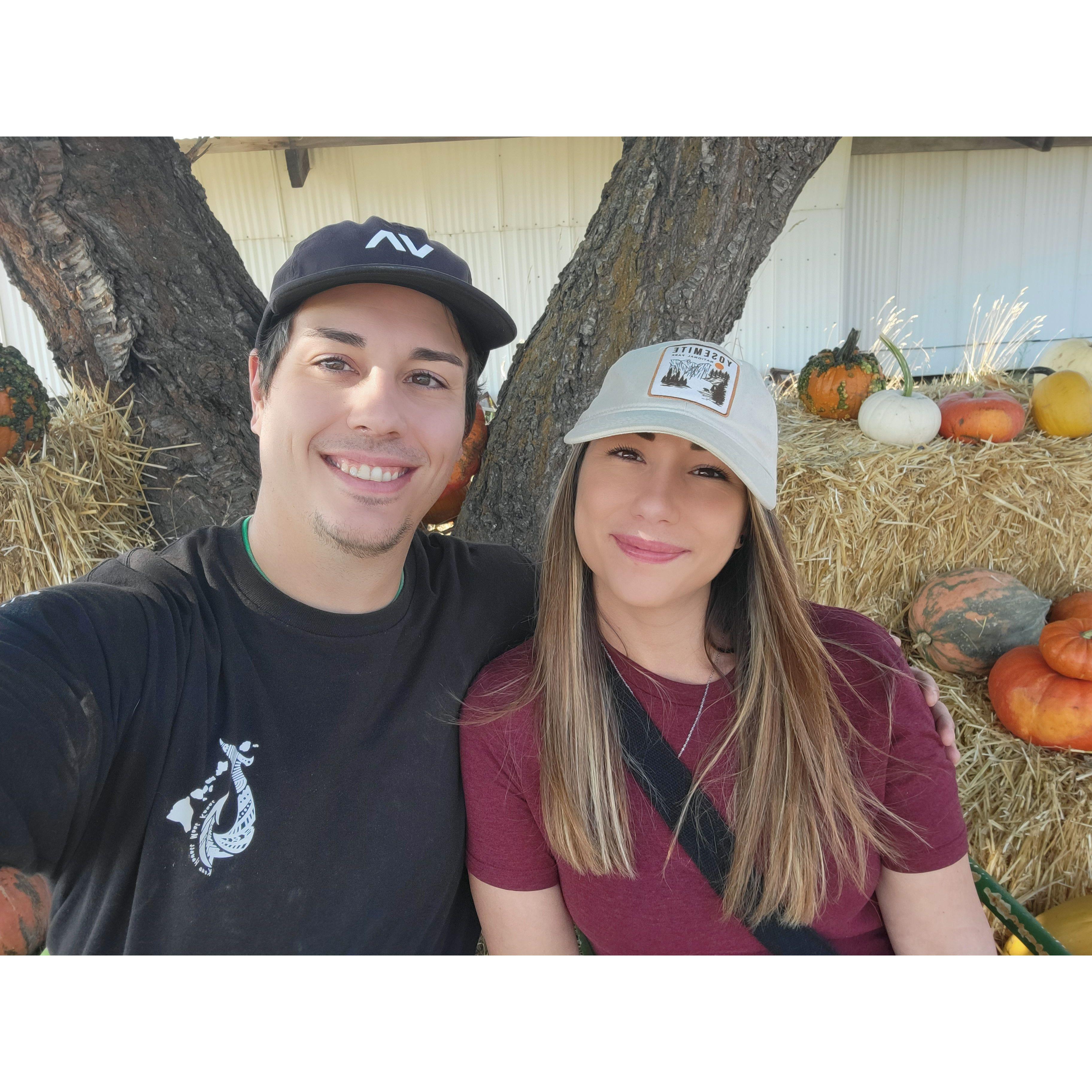 Punkin' patch with my punkin' match!