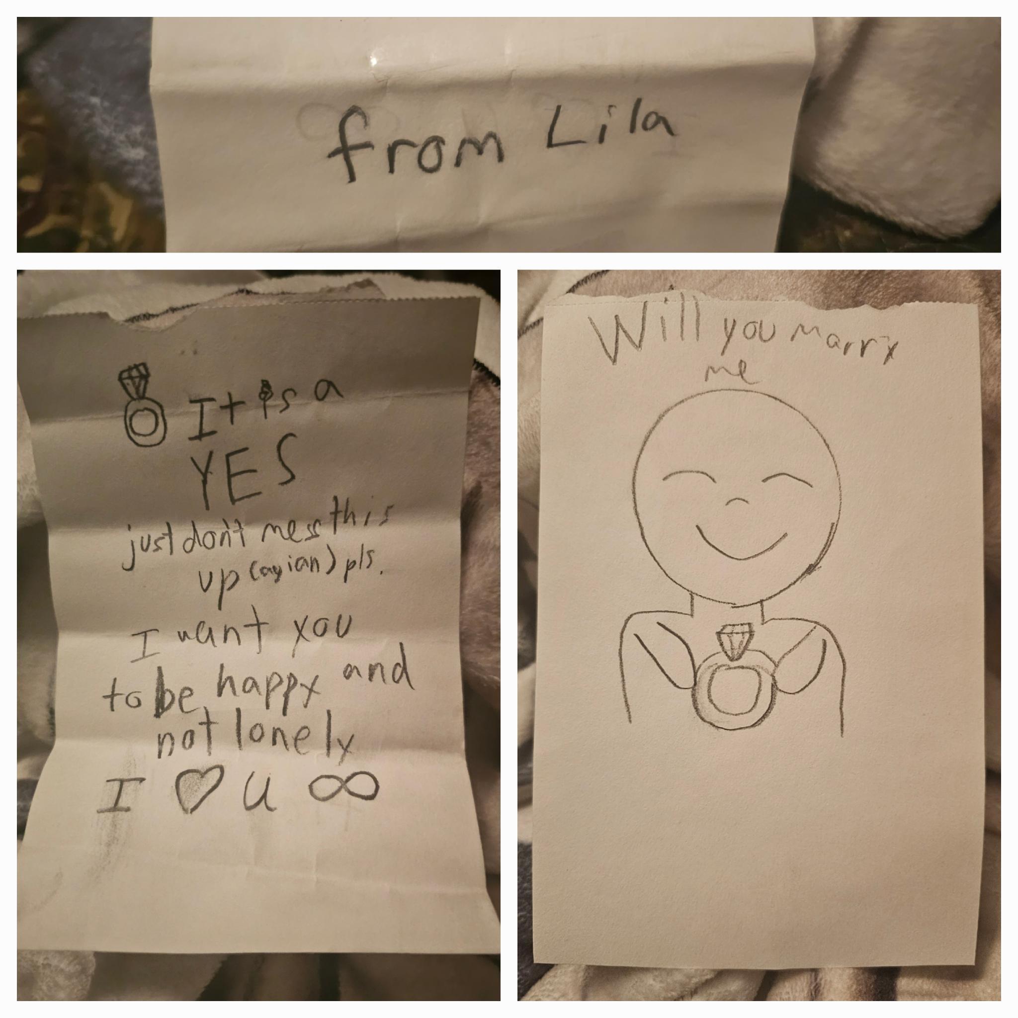 We talked to all the kids about getting married.