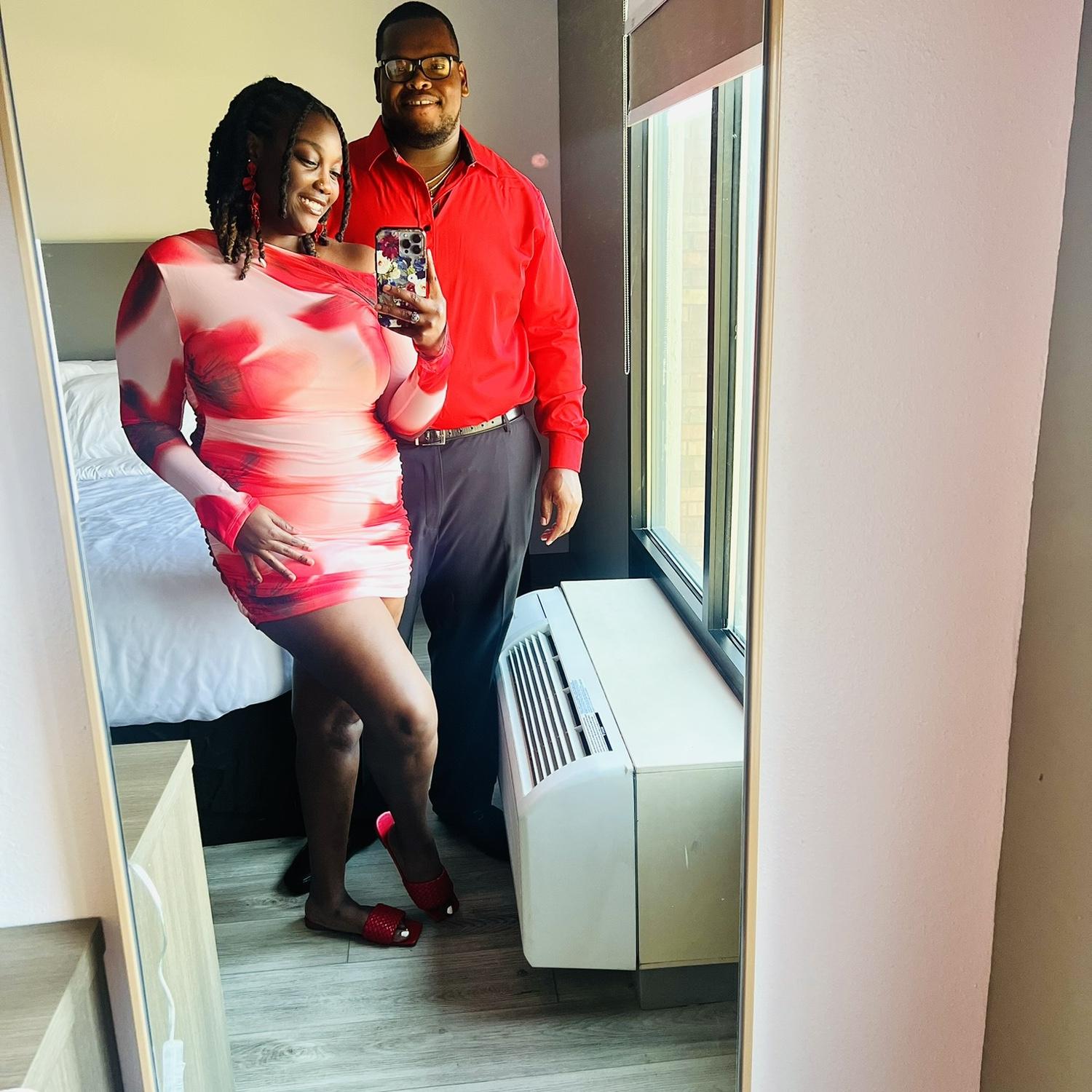 Birthday dinner in our all Red ❤️