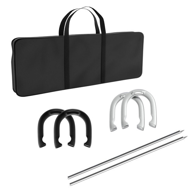 Toy Time Portable Horseshoes Lawn Game Set With Carrying Bag