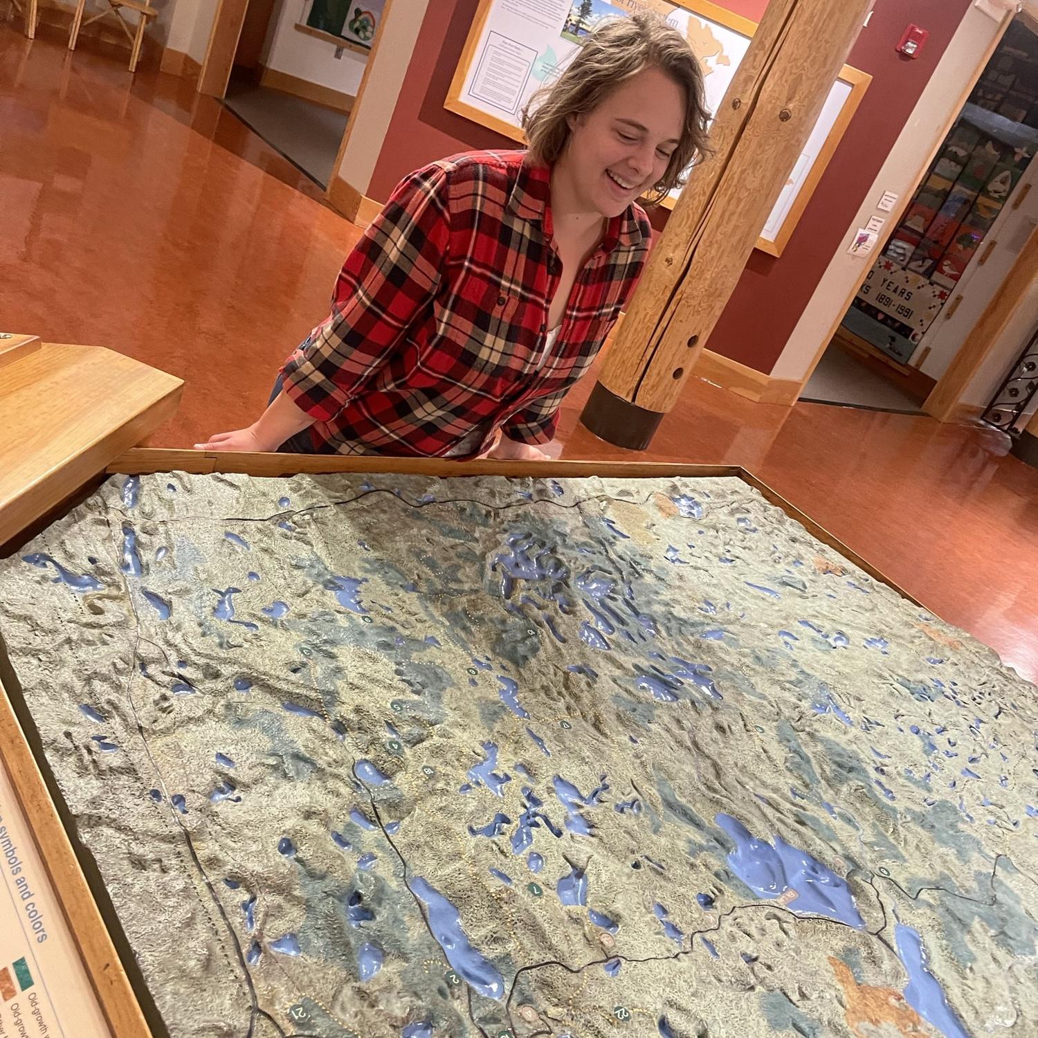 Hudson took Katy to Itasca State Park for her birthday, and she got to cross the headwaters of the Mississippi. Now she feels like a true Minnesotan: September 2022.