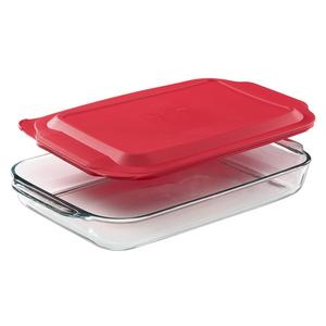 World Kitchen (PA) - Pyrex 4.8-qt Oblong Baking Dish with Red Lid