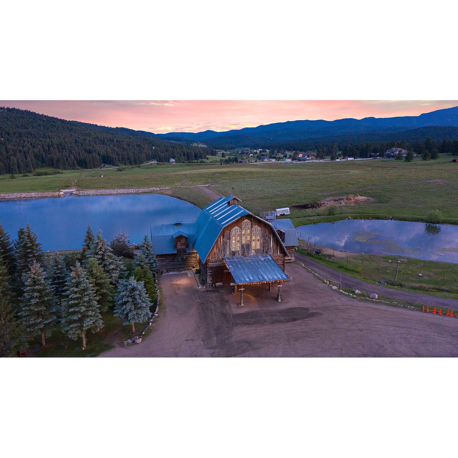 Our venue,  The barn at memorial park, Evergreen CO