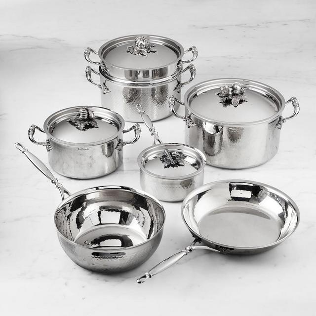 Ruffoni Opus Prima Hammered Stainless Steel 11-Piece Set