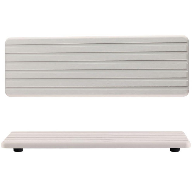 NiuYichee 2 PCS Bathroom Vanity Trays with Grooves,12.2"X3.94", Instant Dry Sink Organizer, Diatomite Coaster, Kitchen Soap Tray, Water Absorbing Stone Used for Cosmetic Bottles in The Modern Home