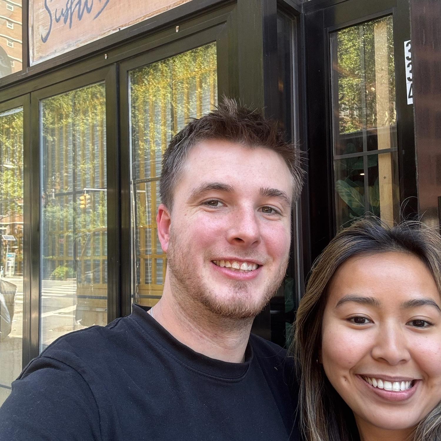 Our first Omakase in NYC, 2025! Little did I know I was going to be engaged during this trip!