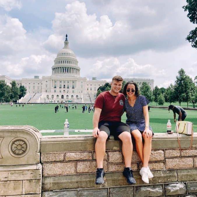 Oliver's first trip to visit Lindsay in DC. September 2022