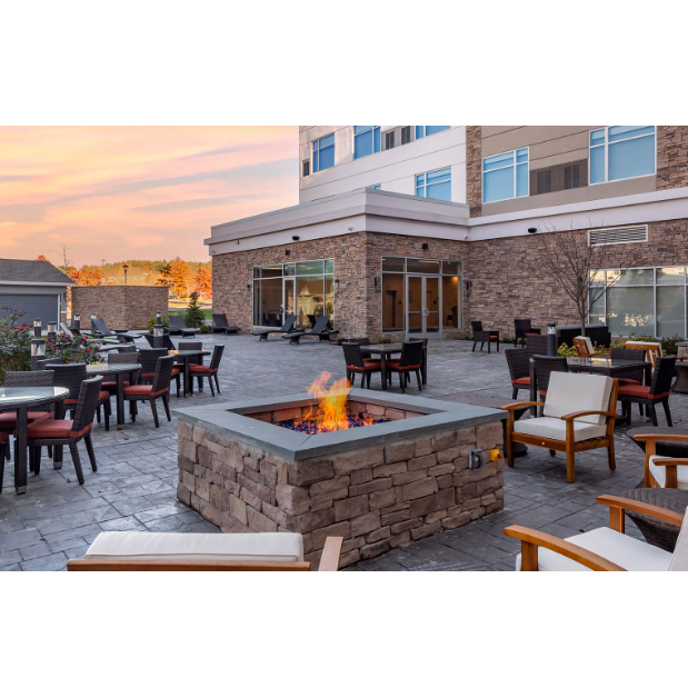 The After Party @ The Cambria also features this outdoor space with seating and fire pits!