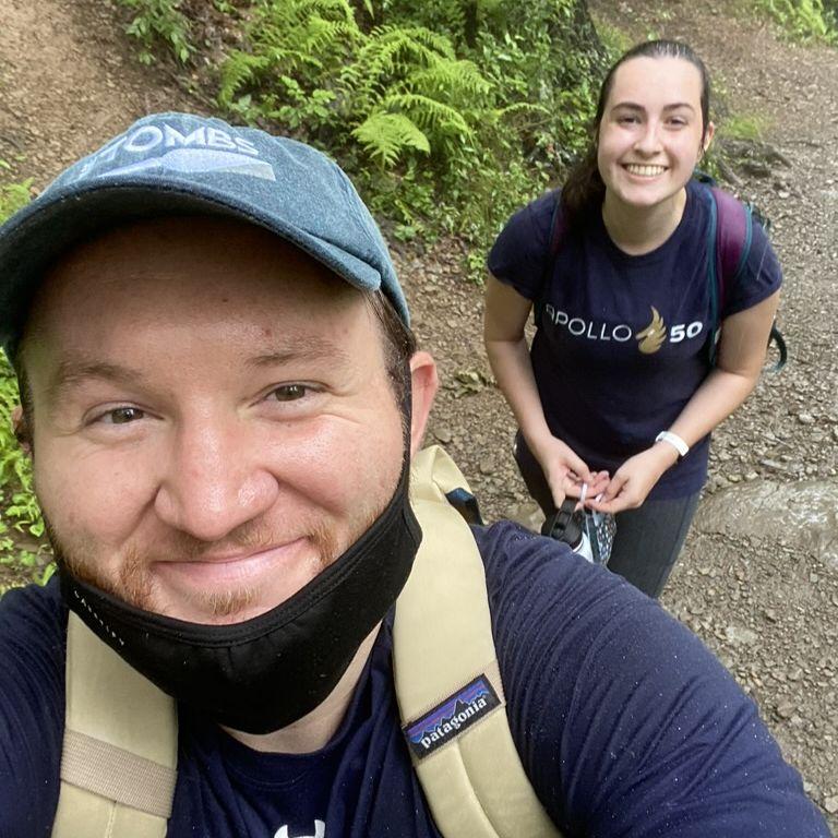 Our first trip together -- hiking in Shenandoah National Park in August 2020. Highlights of the trip included the release of Taylor Swift's "folklore" album and the cheese ball at Jefferson Vineyards
