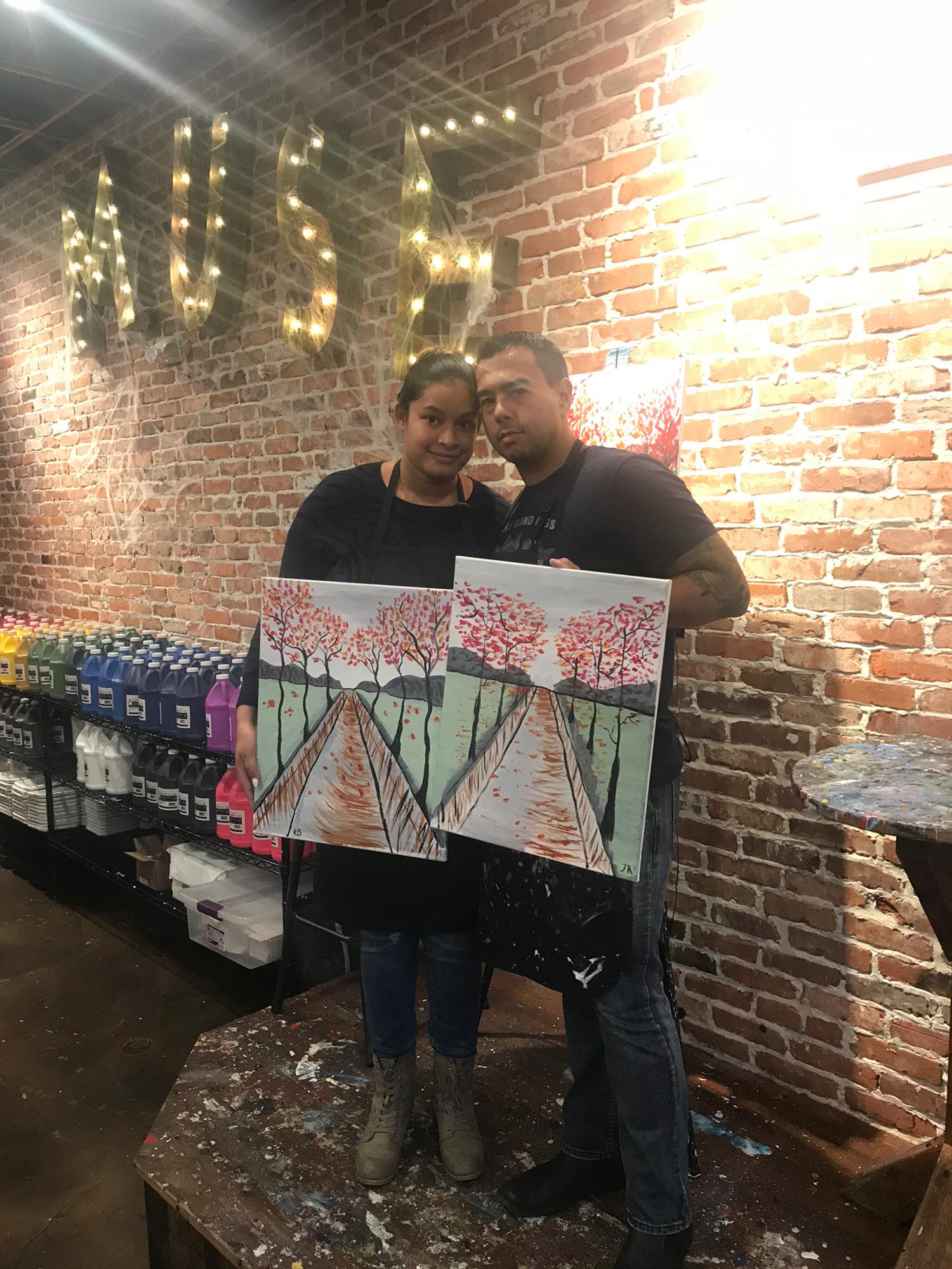 Paint Nite with my love 💞