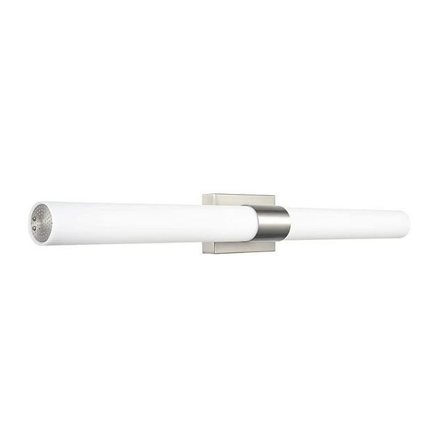 Perpetua Brushed Nickel Modern LED Vanity Light Bathroom Fixture - 42" LED Bath Bar Light with Frosted Glass Shade