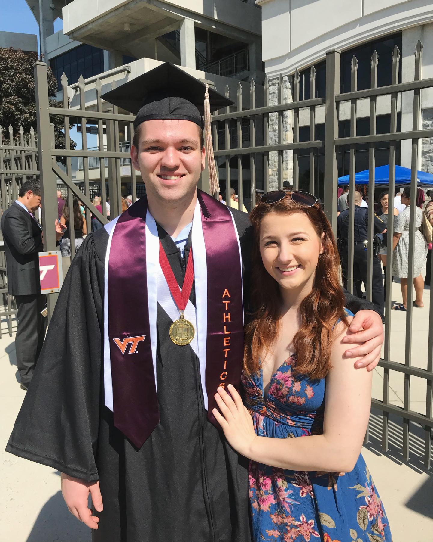 Nick's graduation from undergrad, 2018