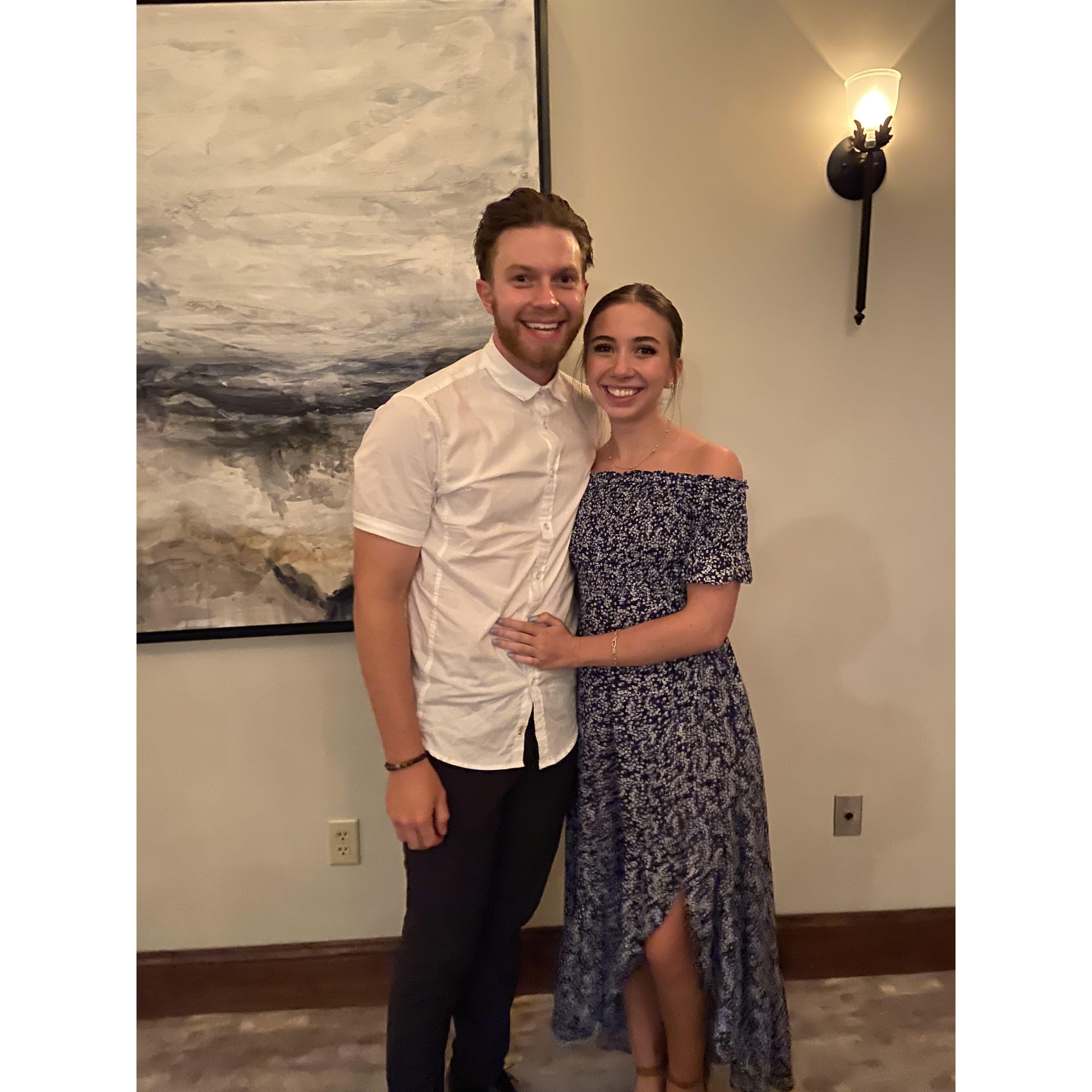 At our friends wedding