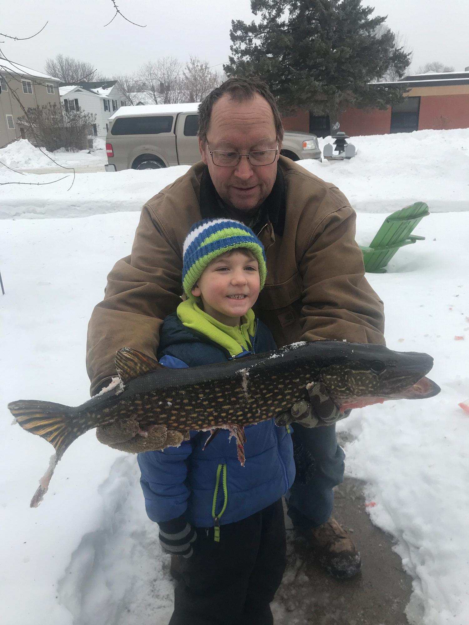 Mikey’s big catch!