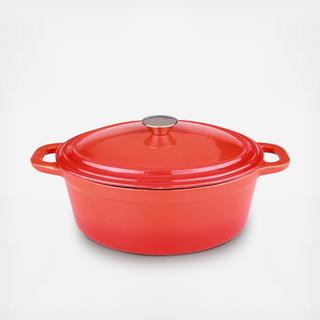 Neo Cast Iron Oval Covered Casserole