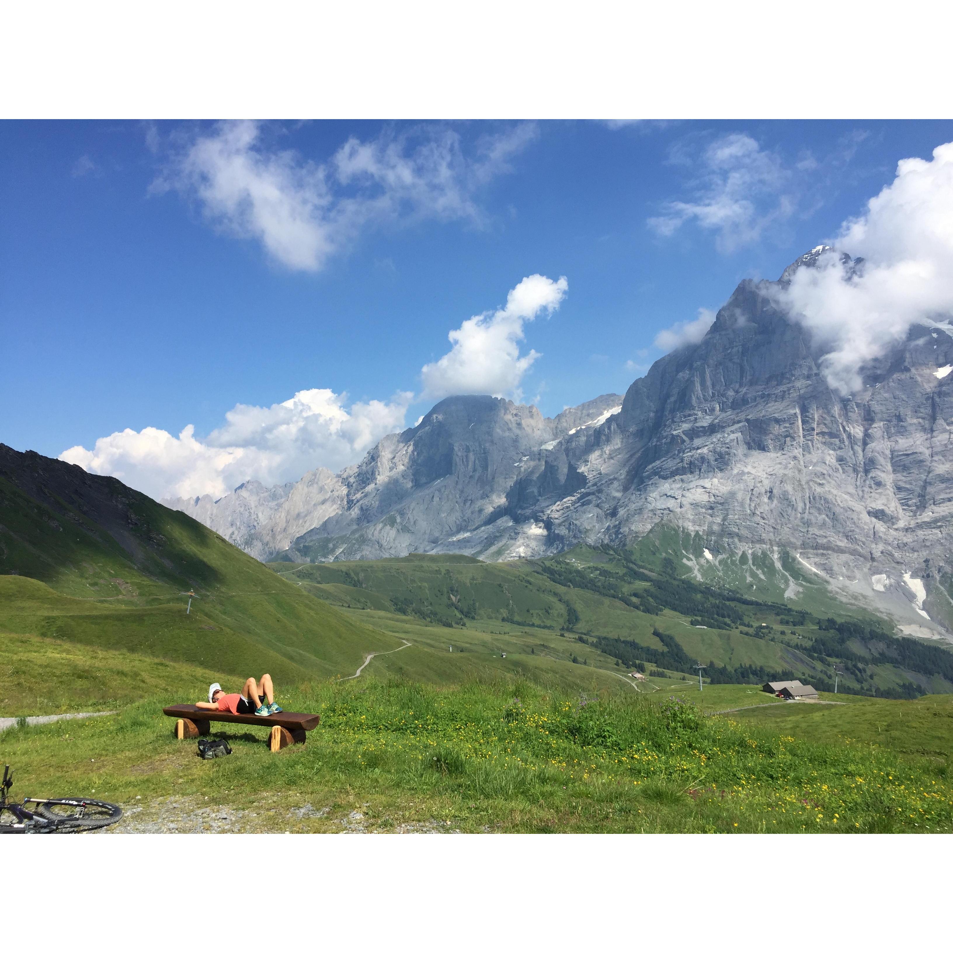Taking a load off. Grindelwald, Switzerland. Summer 2018.