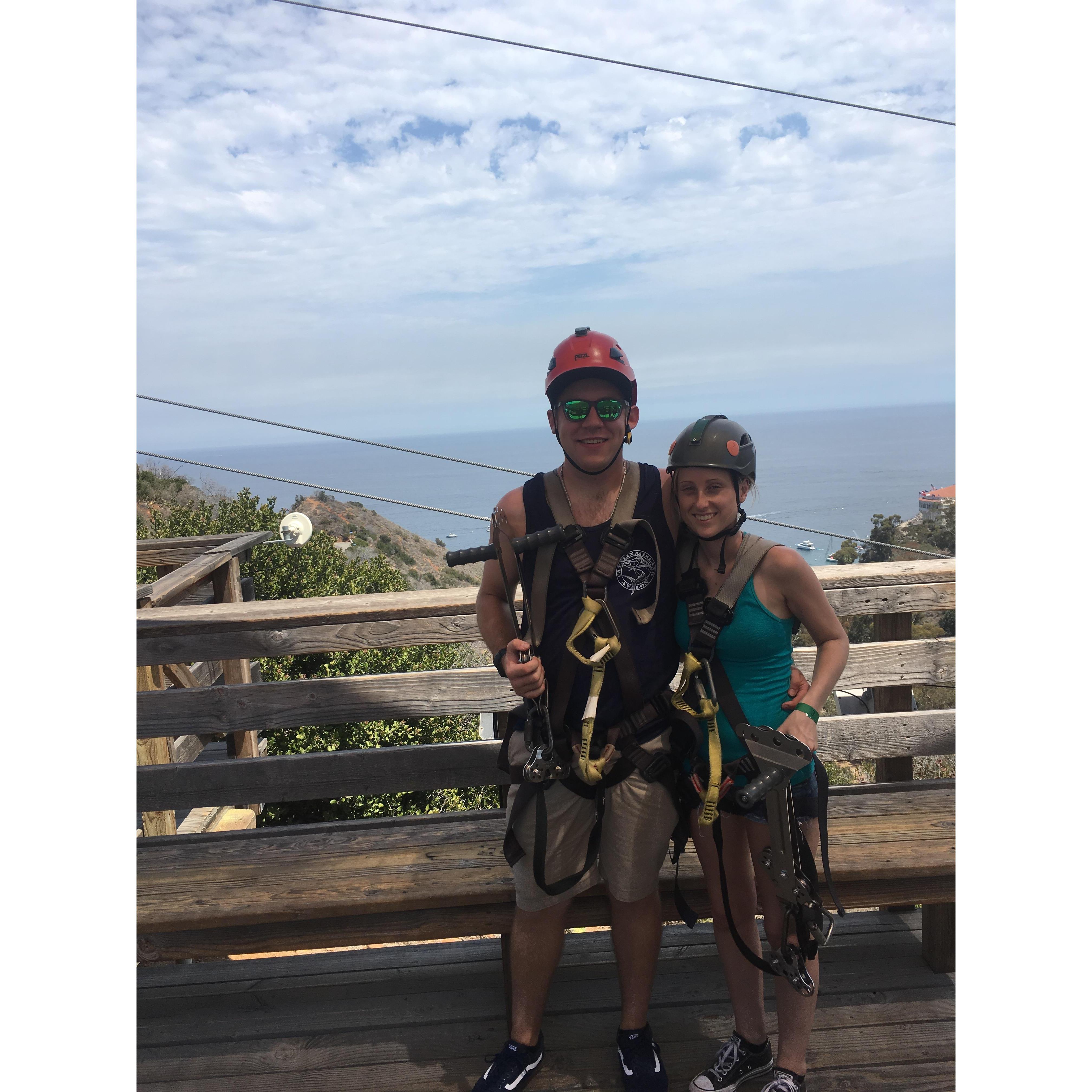 Day of proposal in Catalina Island, CA