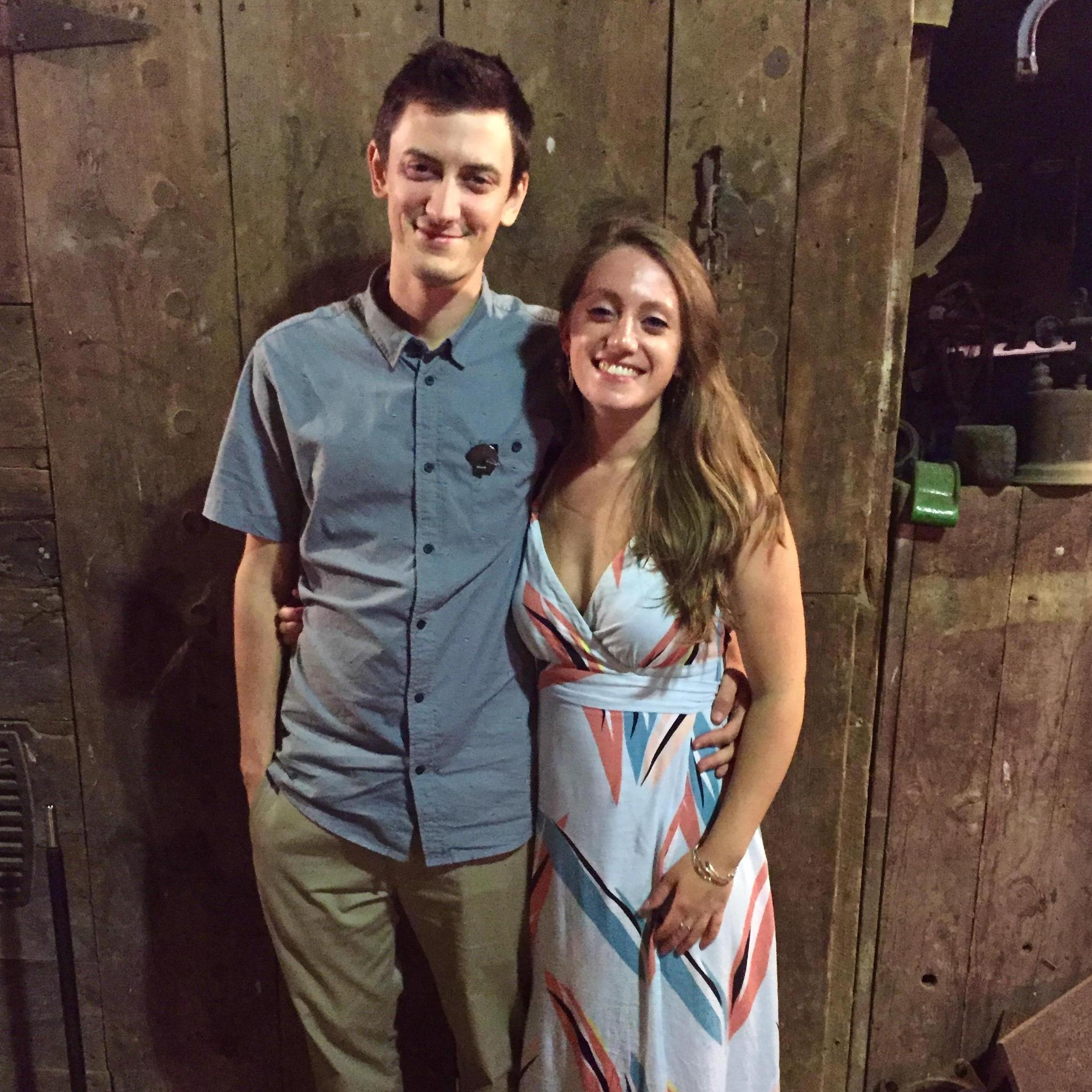 At Jerrica and Sean's wedding