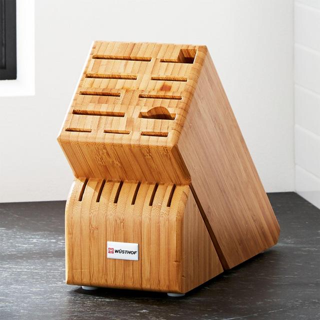 Wüsthof ® 17-Slot Bamboo Knife Block