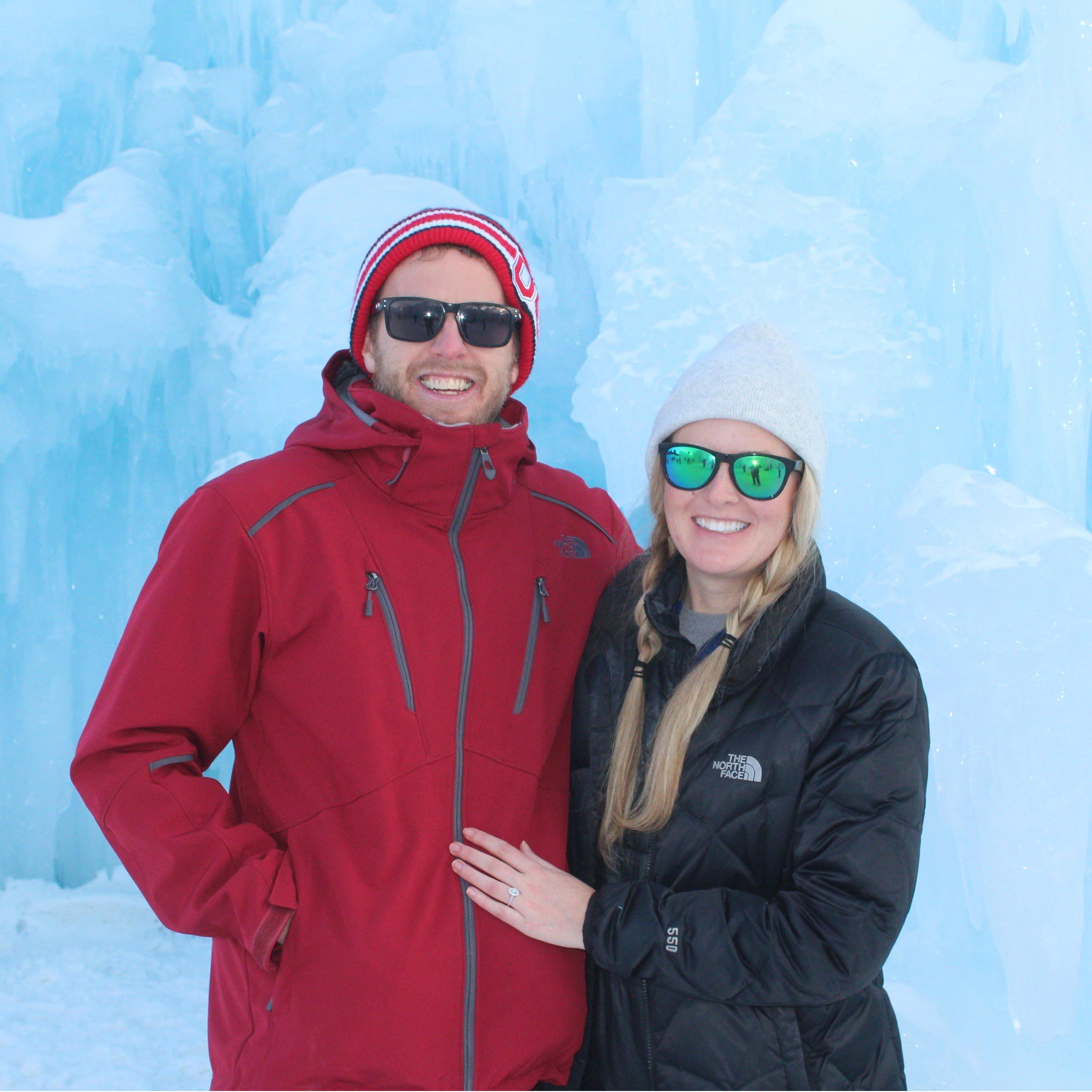 A few minutes after the proposal in Dillon, Colorado